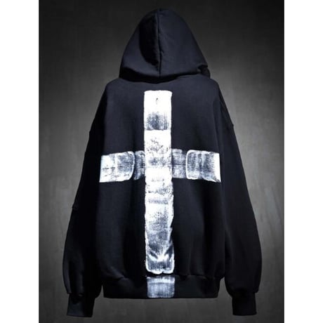 By The R/ Cross Paint Cotton Hoodie (SET UP)