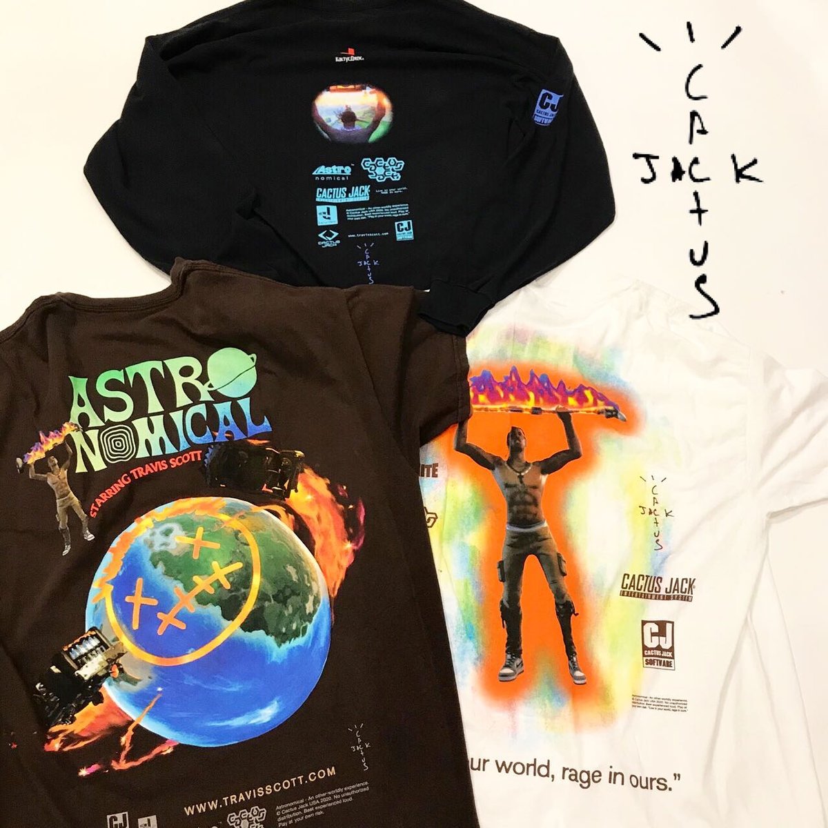 トラヴィススコット　フォートナイトコラボTシャツ Lサイズ Size【L】 Travis Scott トラヴィス・スコット ×FORTNITE