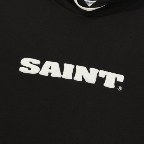 SAINT PAIN/Loop Stitch Hoodie "BLACK"
