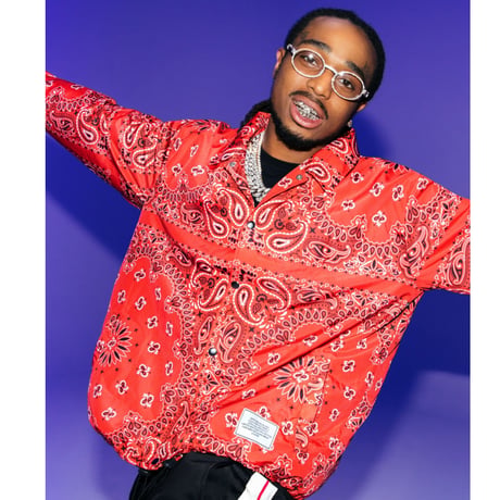 BOOHOO × Migos /BANDANA Coach Jacket RED