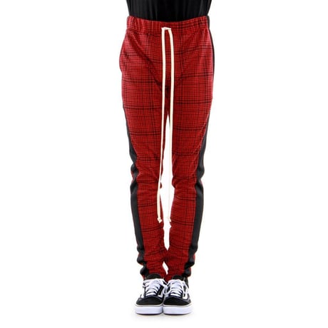 EPTM/トラックパンツ　PLAID  RED