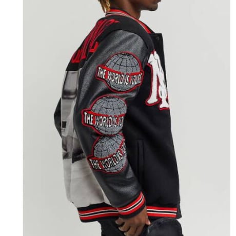 Reason Clothing Newyork /SCARFACE Wool Varsity Jacket