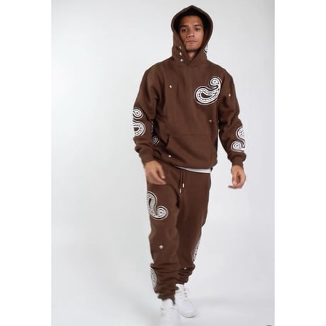EPTM/PAISLEY  HOODIE ”BROWN”