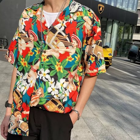 WOSS.official/ VINTAGE Girls Aloha shirts