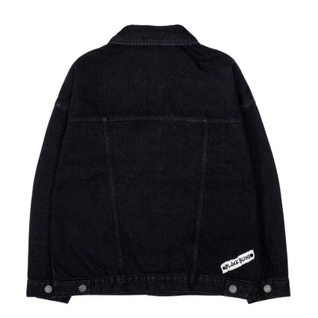 BLACK BLOND/BBD  Smile  logo Black Denim Jacket