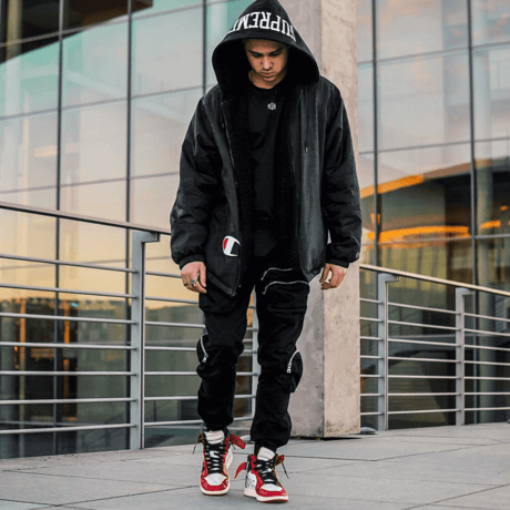 URKOOL/CARGO Pants V5ーBLACK