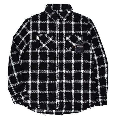 BLACK BLOND/Tweed Long  Jacket BLACK
