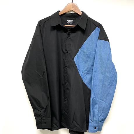 Mismatch NYC/Rework denim shirts  BLACK