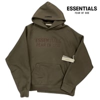 ESSENTIALS by Fear of God /Logo Hoodie  "OFF BLACK"