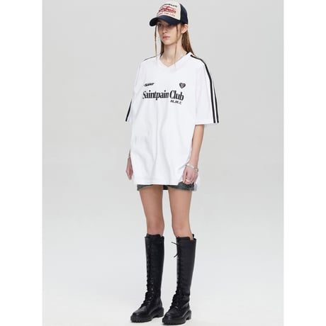 SAINTPAIN/ CLUB Tee (WHITE)