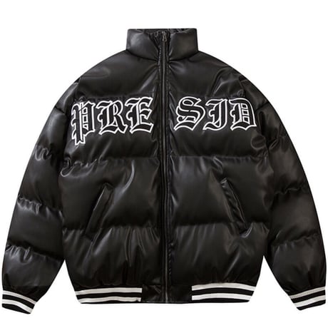 WOSS.official/PU LETHER Puffer jacket