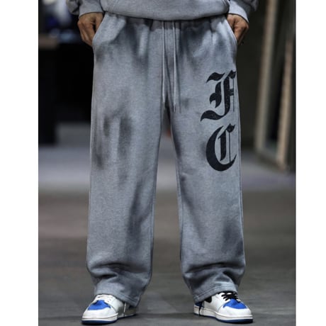 Spray Art Pants (SET UP)  BLACK/GRAY