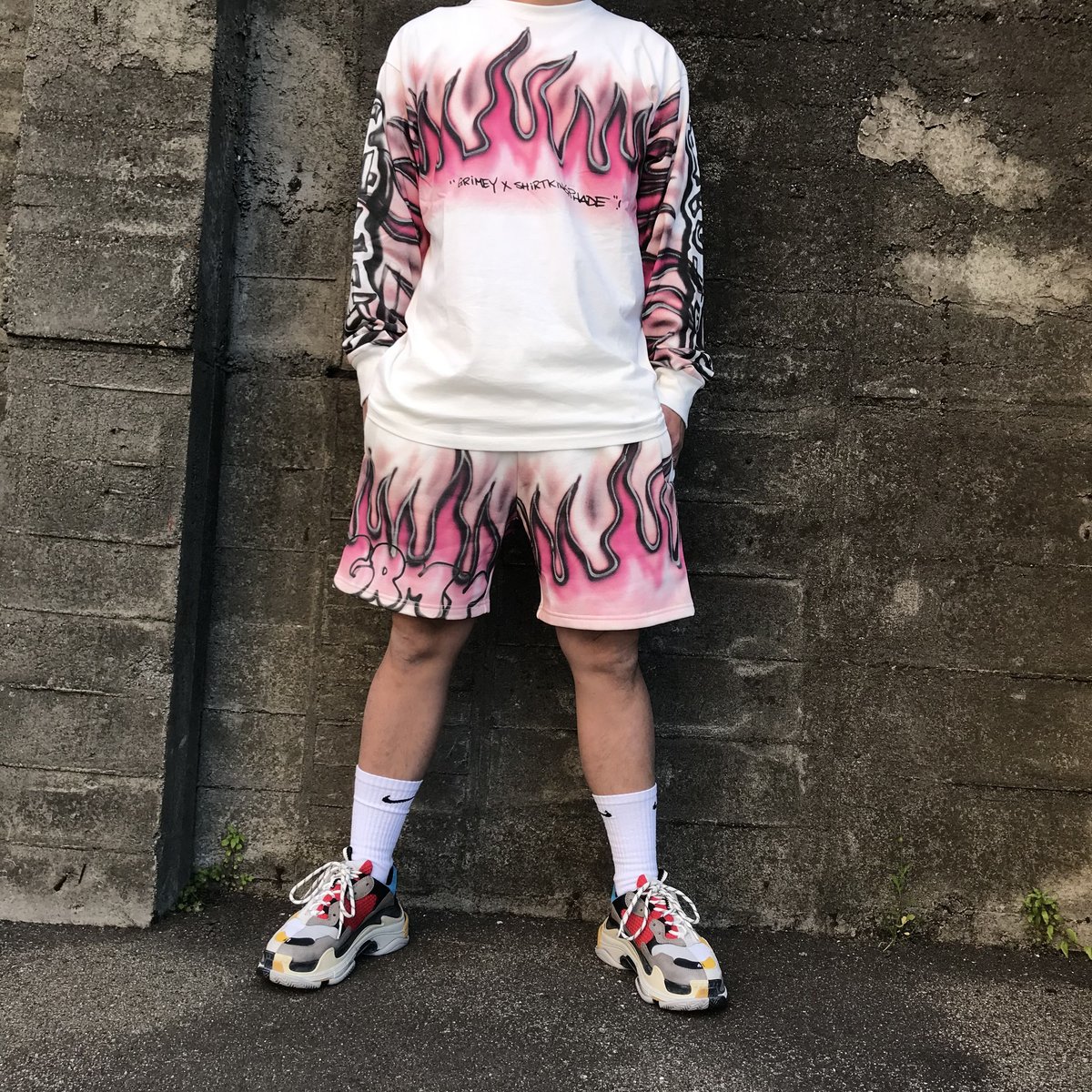 GRMY×Shirts King Phade/Flame Art Long sleeve |...