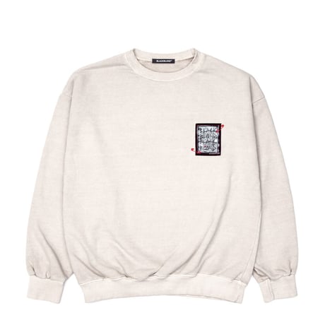 BLACK BLOND/Disorder Spray patch  Sweatshirt  "IVORY"