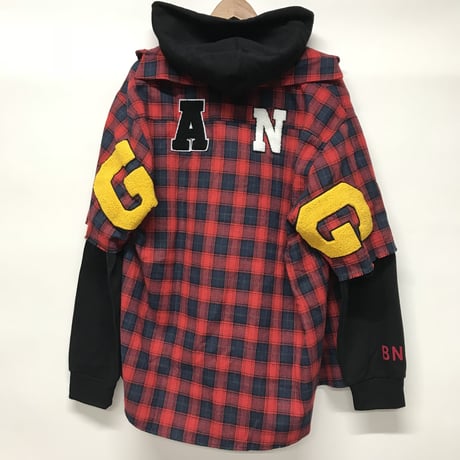 Mismatch NYC/G.A.N.G  half sleeve shirts  レッド