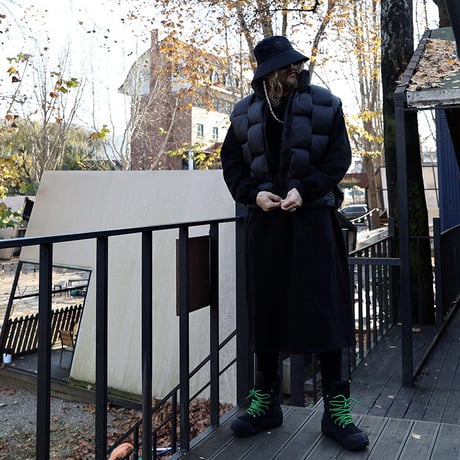 By The R/Braid Puffer Vest  BLACK
