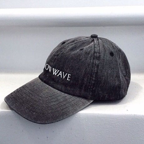 Know Wave/Logo cap   BLACK denim