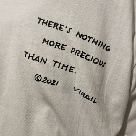 MIRACLES/ VIRGIL ABLOH "TIME" Tee  WHITE