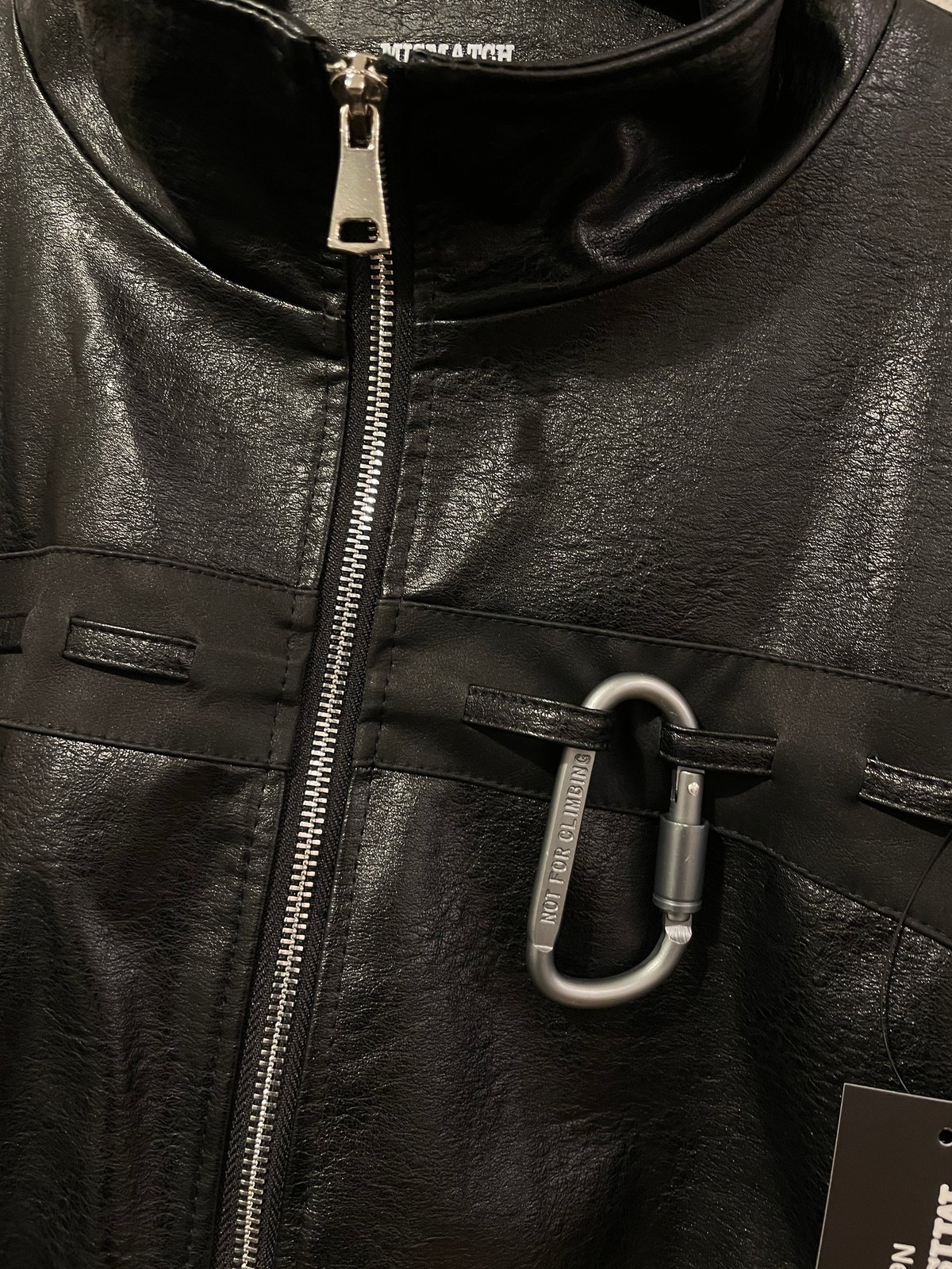 Mismatch NYC/Zip Leather Short Jacket | BINGOST