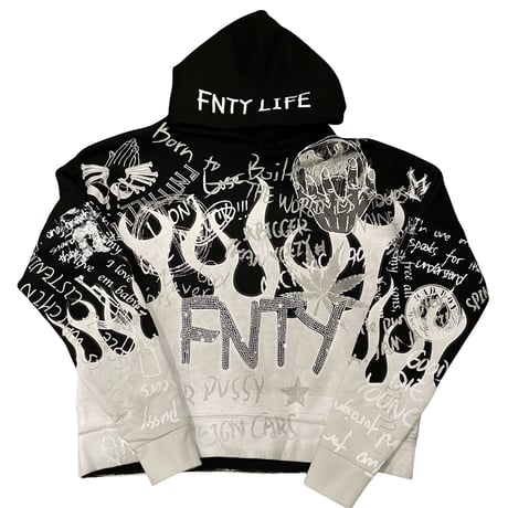 FNTY/Flying FLAME Hoodie "BLACK"