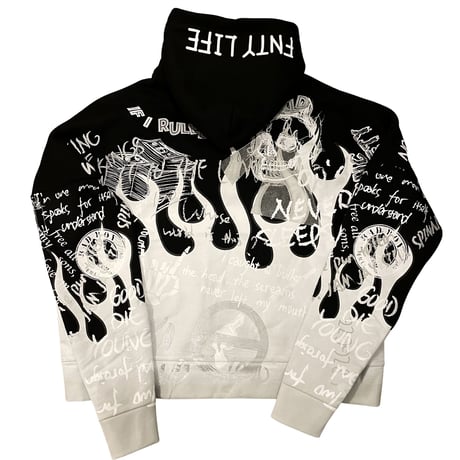 FNTY/Flying FLAME Hoodie "BLACK"