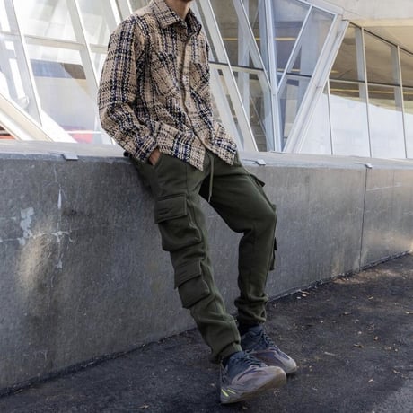 EPTM/Tweed Heavy Flannel shirt KHAKI