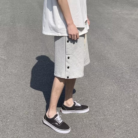 URKOOL/SNAP SHORTS　GREY