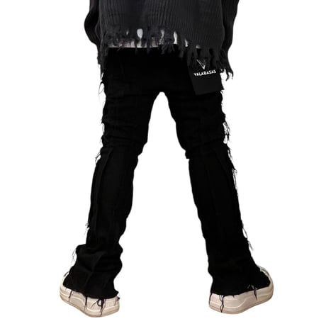 VALABASAS / Twisted Stack Denim  "BLACK"