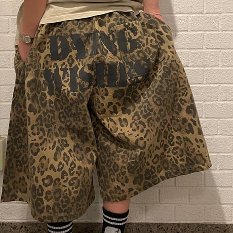 Leopard Paint Bermuda Shorts