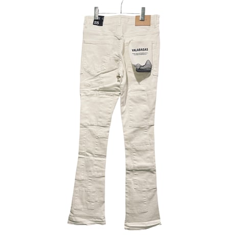 VALABASAS / BRICKS Stack Denim  "WHITE"