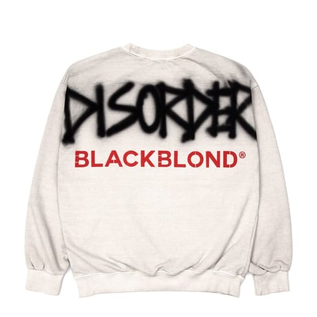 BLACK BLOND/Disorder Spray patch  Sweatshirt  "IVORY"