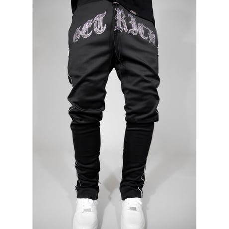 GUAPI/ BLACK ”GET RICH” Track pants