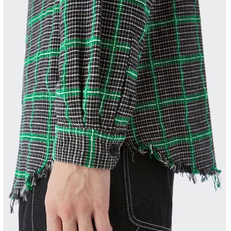 WOSS.official/ Green Flannel Shirts