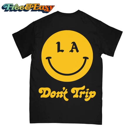 FREE&EASY/Be Happy Smile Tee BLACK