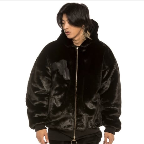 GRMY/FUR BOMBER JACKET (REVERSIBLE)