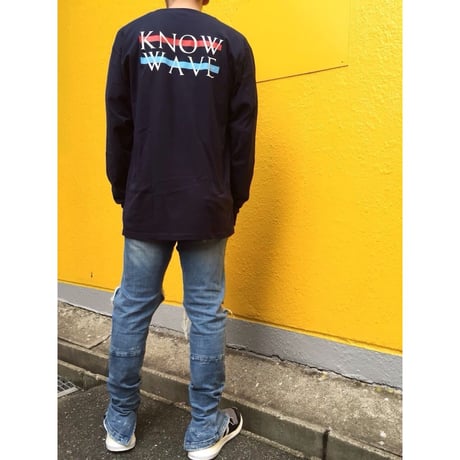 Know Wave/Long sleeve  ネイビー
