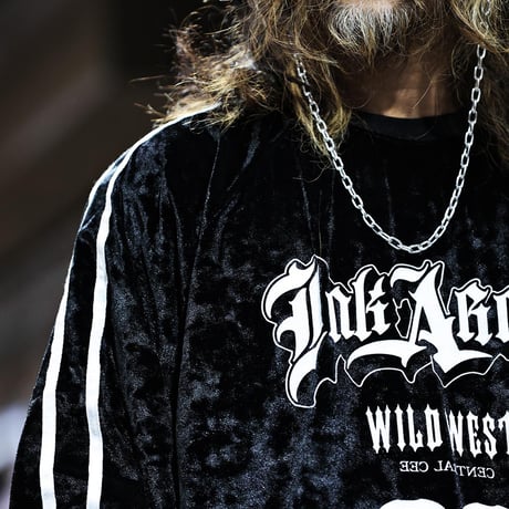 By The R/ Velor LongSleeve  "BLACK/WHITE"