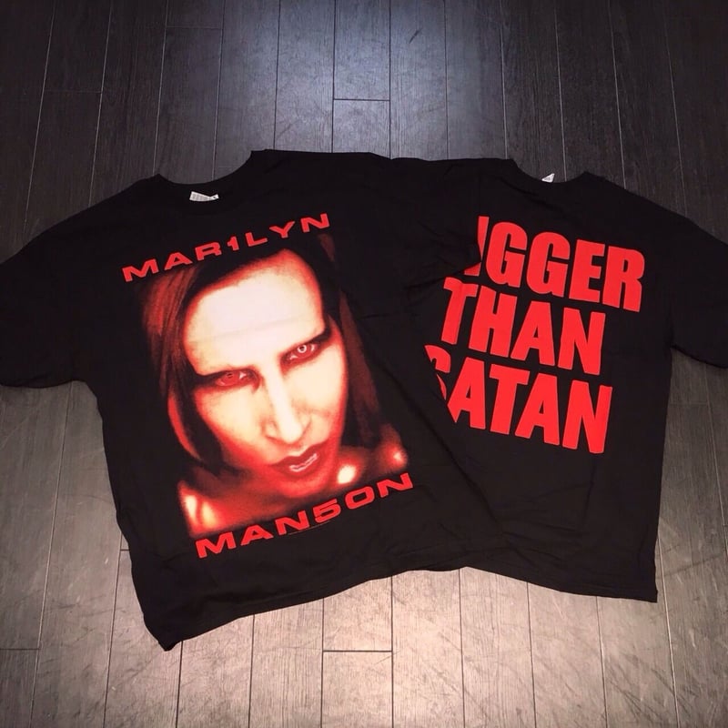 ミュージシャン MARILYN MANSON BIGGER THAN SATAN T XXL Marilyn Manson BIGGER THAN SATAN Tank Top T-Shirt NEW