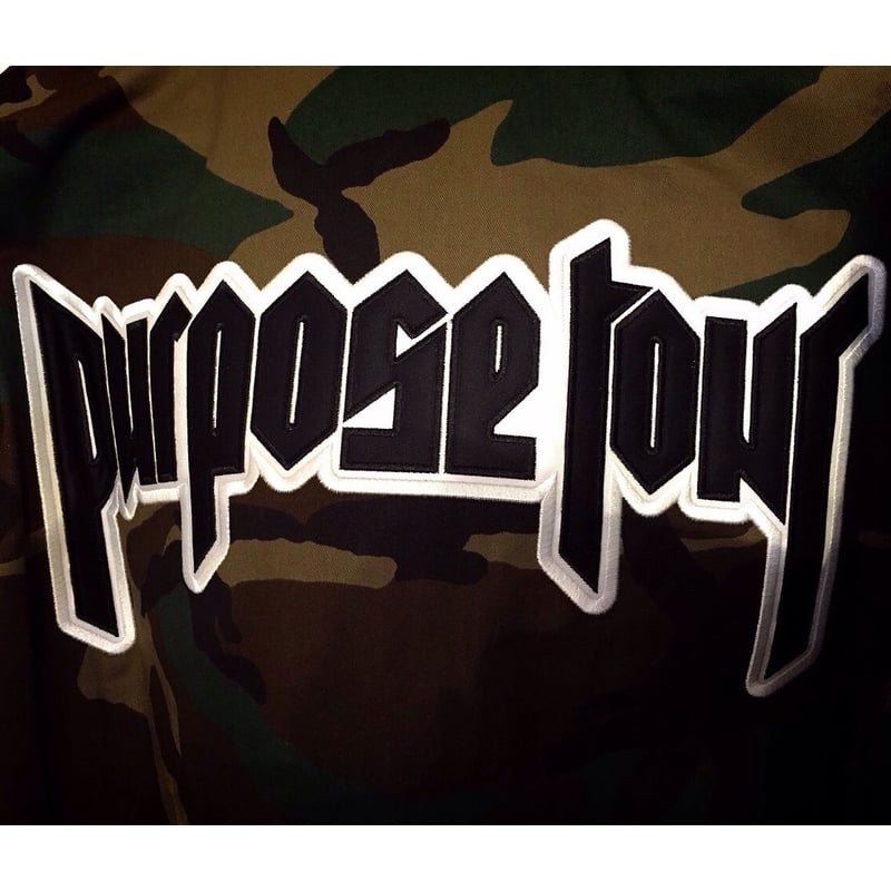 Purpose tour/Justin bieber official Camo Jacket