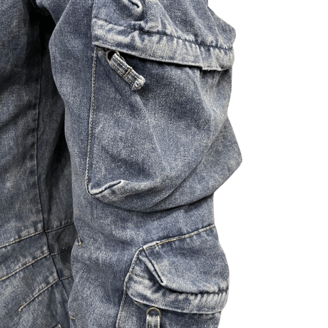 Mismatch NYC/Pocket wide denim pants