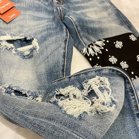 Crysp Denim/Blue Paisley denim