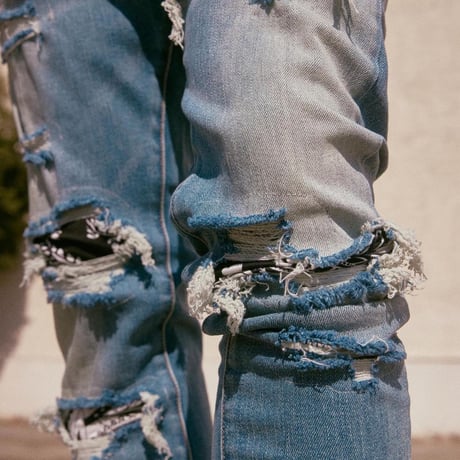 Crysp Denim/Blue Paisley denim