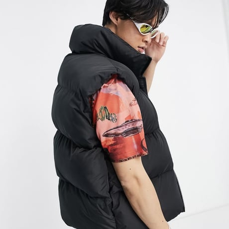 COLLUSION Studios / Puffer Vest BLACK