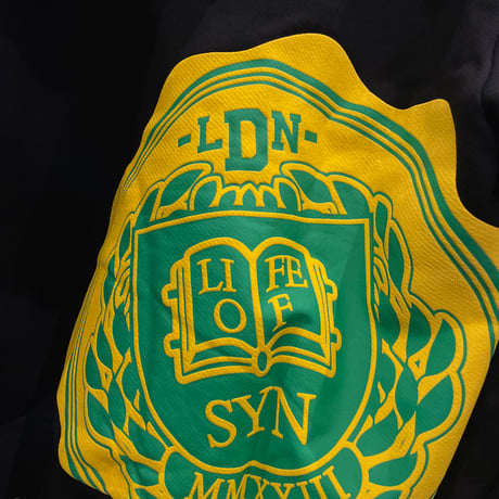 SYNA WORLD / Logo college Hoodie (BLACK)