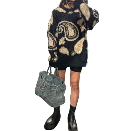 RE NEW/Bandana knit