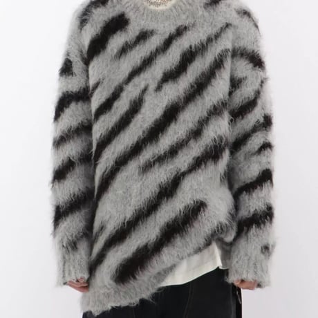 Mismatch NYC/ Mohair zebra knit