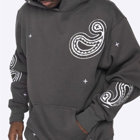 EPTM/PAISLEY  HOODIE ”charcoal”