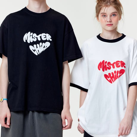 MISTERCHILD/ Heart Beat Tshirts "BLACK"