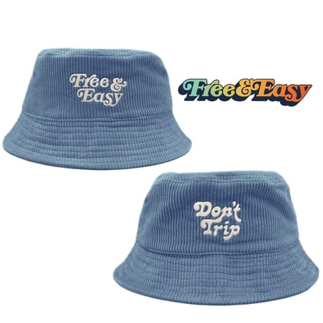 FREE&EASY/Corduroy Bucket Hut BLUE