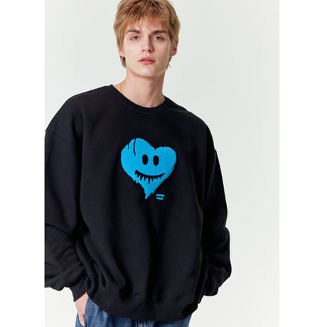 MISTER CHILD/Heart Crewneck  "BLACK"